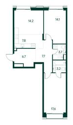 2-BD Apartment Sale, 75平方米 at Primavera, Volokolamskoye Highway, вл67, Moscow, Russia #3 2-BD Apartment Sale, 75平方米 at Primavera, Volokolamskoye Highway, вл67, Moscow, Russia #3