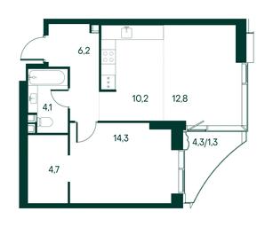 1-BD Apartment Sale, 53.6 sq. m. at Primavera, Volokolamskoye Highway, вл67, Moscow, Russia #3 1-BD Apartment Sale, 53.6 sq. m. at Primavera, Volokolamskoye Highway, вл67, Moscow, Russia #3