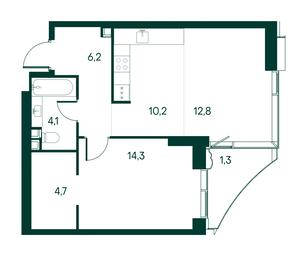 1-BD Apartment Sale, 53.6 sq. m. at Primavera, Volokolamskoye Highway, вл67, Moscow, Russia #2 1-BD Apartment Sale, 53.6 sq. m. at Primavera, Volokolamskoye Highway, вл67, Moscow, Russia #2