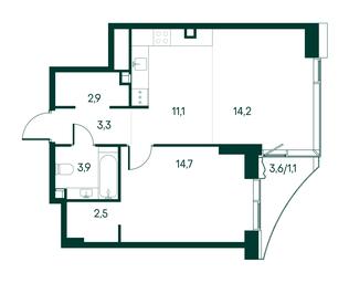 1-BD Apartment Sale, 53.7 sq. m. at Primavera, Volokolamskoye Highway, вл67, Moscow, Russia #3 1-BD Apartment Sale, 53.7 sq. m. at Primavera, Volokolamskoye Highway, вл67, Moscow, Russia #3