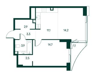 1-BD Apartment Sale, 53.7 sq. m. at Primavera, Volokolamskoye Highway, вл67, Moscow, Russia #2 1-BD Apartment Sale, 53.7 sq. m. at Primavera, Volokolamskoye Highway, вл67, Moscow, Russia #2
