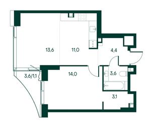 1-BD Apartment Sale, 50.8 sq. m. at Primavera, Volokolamskoye Highway, вл67, Moscow, Russia #3 1-BD Apartment Sale, 50.8 sq. m. at Primavera, Volokolamskoye Highway, вл67, Moscow, Russia #3