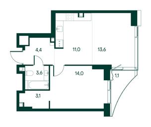 1-BD Apartment Sale, 50.8 sq. m. at Primavera, Volokolamskoye Highway, вл67, Moscow, Russia #2 1-BD Apartment Sale, 50.8 sq. m. at Primavera, Volokolamskoye Highway, вл67, Moscow, Russia #2