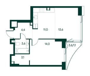 1-BD Apartment Sale, 50.8 sq. m. at Primavera, Volokolamskoye Highway, вл67, Moscow, Russia #3 1-BD Apartment Sale, 50.8 sq. m. at Primavera, Volokolamskoye Highway, вл67, Moscow, Russia #3