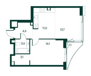 1-BD Apartment Sale, 51平方米 at Primavera, Volokolamskoye Highway, вл67, Moscow, Russia #2 1-BD Apartment Sale, 51平方米 at Primavera, Volokolamskoye Highway, вл67, Moscow, Russia #2