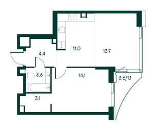 1-BD Apartment Sale, 51平方米 at Primavera, Volokolamskoye Highway, вл67, Moscow, Russia #3 1-BD Apartment Sale, 51平方米 at Primavera, Volokolamskoye Highway, вл67, Moscow, Russia #3