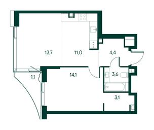 1-BD Apartment Sale, 51平方米 at Primavera, Volokolamskoye Highway, вл67, Moscow, Russia #2 1-BD Apartment Sale, 51平方米 at Primavera, Volokolamskoye Highway, вл67, Moscow, Russia #2