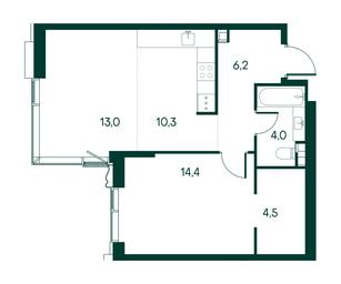 1-BD Apartment Sale, 52.4平方米 at Primavera, Volokolamskoye Highway, вл67, Moscow, Russia #2 1-BD Apartment Sale, 52.4平方米 at Primavera, Volokolamskoye Highway, вл67, Moscow, Russia #2