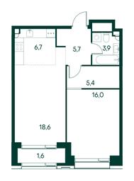 1-BD Apartment Sale, 57.9平方米 at Primavera, Volokolamskoye Highway, вл67, Moscow, Russia #2 1-BD Apartment Sale, 57.9平方米 at Primavera, Volokolamskoye Highway, вл67, Moscow, Russia #2