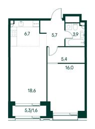 1-BD Apartment Sale, 57.9平方米 at Primavera, Volokolamskoye Highway, вл67, Moscow, Russia #3 1-BD Apartment Sale, 57.9平方米 at Primavera, Volokolamskoye Highway, вл67, Moscow, Russia #3