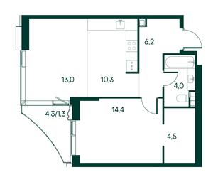 1-BD Apartment Sale, 53.7 sq. m. at Primavera, Volokolamskoye Highway, вл67, Moscow, Russia #3 1-BD Apartment Sale, 53.7 sq. m. at Primavera, Volokolamskoye Highway, вл67, Moscow, Russia #3