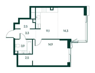 1-BD Apartment Sale, 52.5平方米 at Primavera, Volokolamskoye Highway, вл67, Moscow, Russia #2 1-BD Apartment Sale, 52.5平方米 at Primavera, Volokolamskoye Highway, вл67, Moscow, Russia #2