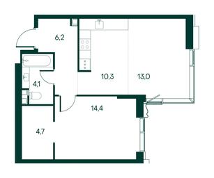 1-BD Apartment Sale, 52.7平方米 at Primavera, Volokolamskoye Highway, вл67, Moscow, Russia #3 1-BD Apartment Sale, 52.7平方米 at Primavera, Volokolamskoye Highway, вл67, Moscow, Russia #3