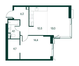 1-BD Apartment Sale, 52.7平方米 at Primavera, Volokolamskoye Highway, вл67, Moscow, Russia #2 1-BD Apartment Sale, 52.7平方米 at Primavera, Volokolamskoye Highway, вл67, Moscow, Russia #2