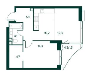 1-BD Apartment Sale, 53.6 sq. m. at Primavera, Volokolamskoye Highway, вл67, Moscow, Russia #3 1-BD Apartment Sale, 53.6 sq. m. at Primavera, Volokolamskoye Highway, вл67, Moscow, Russia #3
