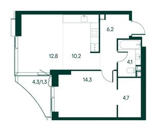 1-BD Apartment Sale, 53.6 sq. m. at Primavera, Volokolamskoye Highway, вл67, Moscow, Russia #3 1-BD Apartment Sale, 53.6 sq. m. at Primavera, Volokolamskoye Highway, вл67, Moscow, Russia #3