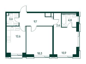 2-BD Apartment Sale, 67.5 sq. m. at Primavera, Volokolamskoye Highway, вл67, Moscow, Russia #2 2-BD Apartment Sale, 67.5 sq. m. at Primavera, Volokolamskoye Highway, вл67, Moscow, Russia #2