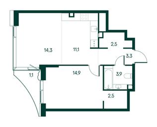 1-BD Apartment Sale, 53.6 sq. m. at Primavera, Volokolamskoye Highway, вл67, Moscow, Russia #2 1-BD Apartment Sale, 53.6 sq. m. at Primavera, Volokolamskoye Highway, вл67, Moscow, Russia #2