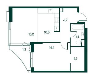 1-BD Apartment Sale, 54 sq. m. at Primavera, Volokolamskoye Highway, вл67, Moscow, Russia #2 1-BD Apartment Sale, 54 sq. m. at Primavera, Volokolamskoye Highway, вл67, Moscow, Russia #2