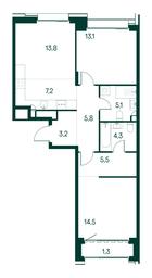 2-BD Apartment Sale, 73.8 sq. m. at Primavera, Volokolamskoye Highway, вл67, Moscow, Russia #2 2-BD Apartment Sale, 73.8 sq. m. at Primavera, Volokolamskoye Highway, вл67, Moscow, Russia #2