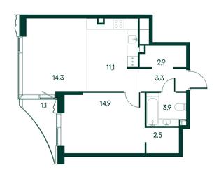 1-BD Apartment Sale, 54 sq. m. at Primavera, Volokolamskoye Highway, вл67, Moscow, Russia #2 1-BD Apartment Sale, 54 sq. m. at Primavera, Volokolamskoye Highway, вл67, Moscow, Russia #2