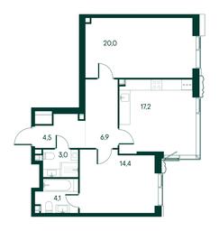 2-BD Apartment Sale, 70.1 sq. m. at Primavera, Volokolamskoye Highway, вл67, Moscow, Russia #2 2-BD Apartment Sale, 70.1 sq. m. at Primavera, Volokolamskoye Highway, вл67, Moscow, Russia #2