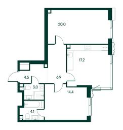 2-BD Apartment Sale, 70.1 sq. m. at Primavera, Volokolamskoye Highway, вл67, Moscow, Russia #3 2-BD Apartment Sale, 70.1 sq. m. at Primavera, Volokolamskoye Highway, вл67, Moscow, Russia #3