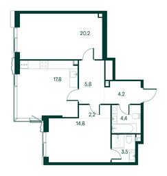 2-BD Apartment Sale, 72.9 sq. m. at Primavera, Volokolamskoye Highway, вл67, Moscow, Russia #2 2-BD Apartment Sale, 72.9 sq. m. at Primavera, Volokolamskoye Highway, вл67, Moscow, Russia #2
