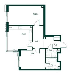 2-BD Apartment Sale, 70.1 sq. m. at Primavera, Volokolamskoye Highway, вл67, Moscow, Russia #2 2-BD Apartment Sale, 70.1 sq. m. at Primavera, Volokolamskoye Highway, вл67, Moscow, Russia #2