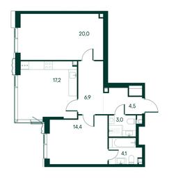 2-BD Apartment Sale, 70.1 sq. m. at Primavera, Volokolamskoye Highway, вл67, Moscow, Russia #3 2-BD Apartment Sale, 70.1 sq. m. at Primavera, Volokolamskoye Highway, вл67, Moscow, Russia #3