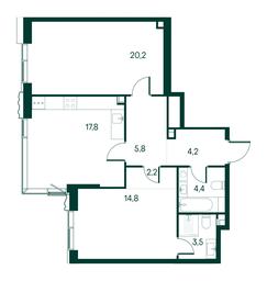 Продажа 2-комн. квартиры, 72,9 м² в ЖК «Примавера (Primavera)», Волоколамское шоссе, вл67, Москва, Россия #2 Продажа 2-комн. квартиры, 72,9 м² в ЖК «Примавера (Primavera)», Волоколамское шоссе, вл67, Москва, Россия #2