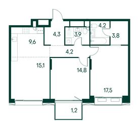 2-BD Apartment Sale, 78.6平方米 at Primavera, Volokolamskoye Highway, вл67, Moscow, Russia #2