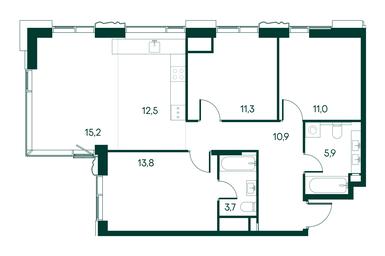 3-BD Apartment Sale, 84.3 sq. m. at Primavera, Volokolamskoye Highway, вл67, Moscow, Russia #2 3-BD Apartment Sale, 84.3 sq. m. at Primavera, Volokolamskoye Highway, вл67, Moscow, Russia #2