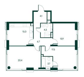 3-BD Apartment Sale, 85.6平方米 at Primavera, Volokolamskoye Highway, вл67, Moscow, Russia #2 3-BD Apartment Sale, 85.6平方米 at Primavera, Volokolamskoye Highway, вл67, Moscow, Russia #2