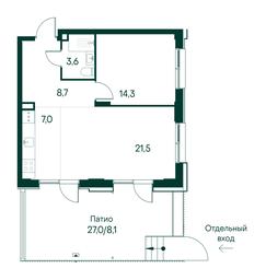 1-BD Apartment Sale, 63.2平方米 at Primavera, Volokolamskoye Highway, вл67, Moscow, Russia #3 1-BD Apartment Sale, 63.2平方米 at Primavera, Volokolamskoye Highway, вл67, Moscow, Russia #3