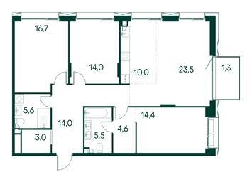 3-BD Apartment Sale, 112.6 sq. m. at Primavera, Volokolamskoye Highway, вл67, Moscow, Russia #2 3-BD Apartment Sale, 112.6 sq. m. at Primavera, Volokolamskoye Highway, вл67, Moscow, Russia #2