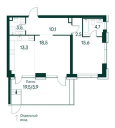 1-BD Apartment Sale, 74.1 sq. m. at Primavera, Volokolamskoye Highway, вл67, Moscow, Russia #3 1-BD Apartment Sale, 74.1 sq. m. at Primavera, Volokolamskoye Highway, вл67, Moscow, Russia #3