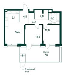 2-BD Apartment Sale, 75.4平方米 at Primavera, Volokolamskoye Highway, вл67, Moscow, Russia #2 2-BD Apartment Sale, 75.4平方米 at Primavera, Volokolamskoye Highway, вл67, Moscow, Russia #2