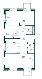 3-BD Apartment Sale, 114 sq. m. at Primavera, Volokolamskoye Highway, вл67, Moscow, Russia #2