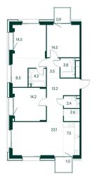 3-BD Apartment Sale, 113.9 sq. m. at Primavera, Volokolamskoye Highway, вл67, Moscow, Russia #2 3-BD Apartment Sale, 113.9 sq. m. at Primavera, Volokolamskoye Highway, вл67, Moscow, Russia #2