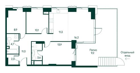 3-BD Apartment Sale, 91.2平方米 at Primavera, Volokolamskoye Highway, вл67, Moscow, Russia #2 3-BD Apartment Sale, 91.2平方米 at Primavera, Volokolamskoye Highway, вл67, Moscow, Russia #2