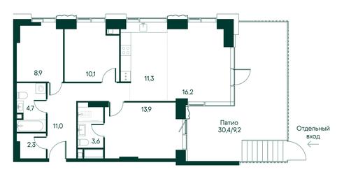 3-BD Apartment Sale, 91.2平方米 at Primavera, Volokolamskoye Highway, вл67, Moscow, Russia #3 3-BD Apartment Sale, 91.2平方米 at Primavera, Volokolamskoye Highway, вл67, Moscow, Russia #3