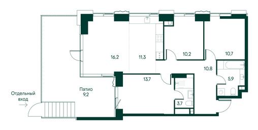 3-BD Apartment Sale, 91.7 sq. m. at Primavera, Volokolamskoye Highway, вл67, Moscow, Russia #2 3-BD Apartment Sale, 91.7 sq. m. at Primavera, Volokolamskoye Highway, вл67, Moscow, Russia #2