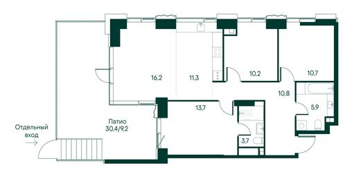 3-BD Apartment Sale, 91.7 sq. m. at Primavera, Volokolamskoye Highway, вл67, Moscow, Russia #3 3-BD Apartment Sale, 91.7 sq. m. at Primavera, Volokolamskoye Highway, вл67, Moscow, Russia #3