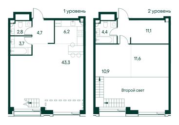 1-BD Apartment Sale, 98.7 sq. m. at Primavera, Volokolamskoye Highway, вл67, Moscow, Russia #3
