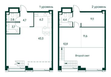 1-BD Apartment Sale, 98.7 sq. m. at Primavera, Volokolamskoye Highway, вл67, Moscow, Russia #2