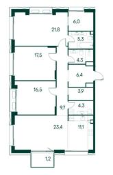 3-BD Apartment Sale, 131.4平方米 at Primavera, Volokolamskoye Highway, вл67, Moscow, Russia #2 3-BD Apartment Sale, 131.4平方米 at Primavera, Volokolamskoye Highway, вл67, Moscow, Russia #2