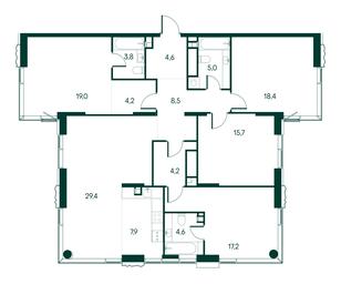 4-BD Apartment Sale, 142.5 sq. m. at Primavera, Volokolamskoye Highway, вл67, Moscow, Russia #2 4-BD Apartment Sale, 142.5 sq. m. at Primavera, Volokolamskoye Highway, вл67, Moscow, Russia #2