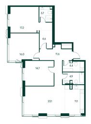3-BD Apartment Sale, 111.3平方米 at Primavera, Volokolamskoye Highway, вл67, Moscow, Russia #2 3-BD Apartment Sale, 111.3平方米 at Primavera, Volokolamskoye Highway, вл67, Moscow, Russia #2