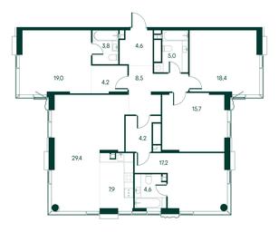 4-BD Apartment Sale, 142.5 sq. m. at Primavera, Volokolamskoye Highway, вл67, Moscow, Russia #2